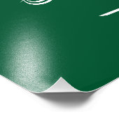 Vlag van Saudi-Arabië Foto Afdruk (Hoek)