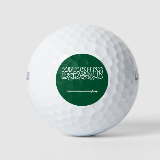 Vlag van Saudi-Arabië Golfballen (Voorkant)
