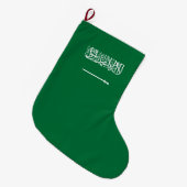Vlag van Saudi-Arabië Grote Kerstsok (Voorkant (Hangend))