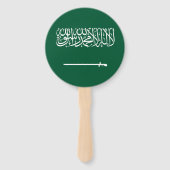 Vlag van Saudi-Arabië Handwaaier (Achterkant)