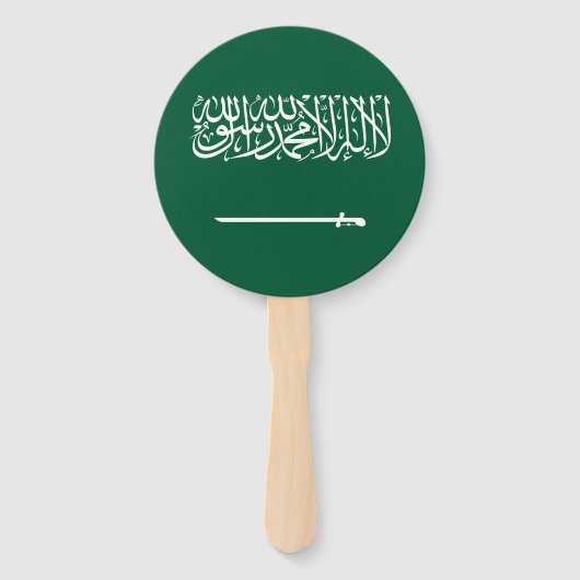 Vlag van Saudi-Arabië Handwaaier (Voorkant)