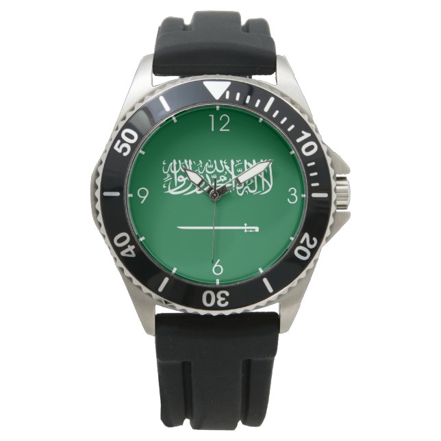 Vlag van Saudi-Arabië Horloge (Voorkant)