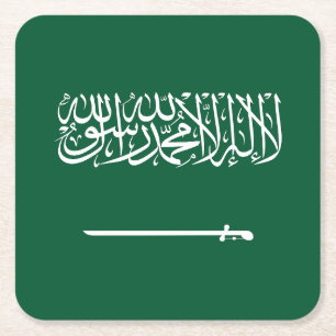 Vlag van Saudi-Arabië Kartonnen Onderzetters