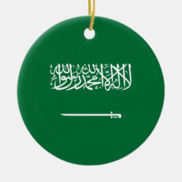 Vlag van Saudi-Arabië Keramisch Ornament