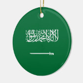 Vlag van Saudi-Arabië Keramisch Ornament (Links)