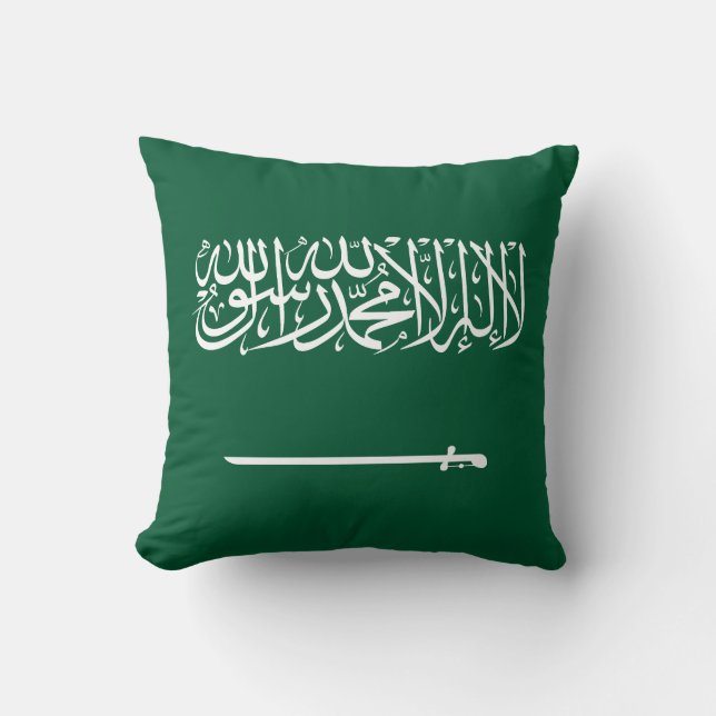 Vlag van Saudi-Arabië Kussen (Voorkant)