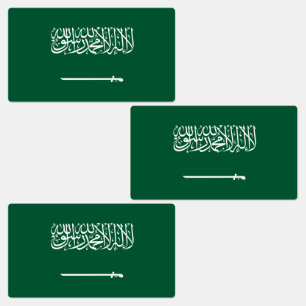 Vlag van Saudi-Arabië Labels