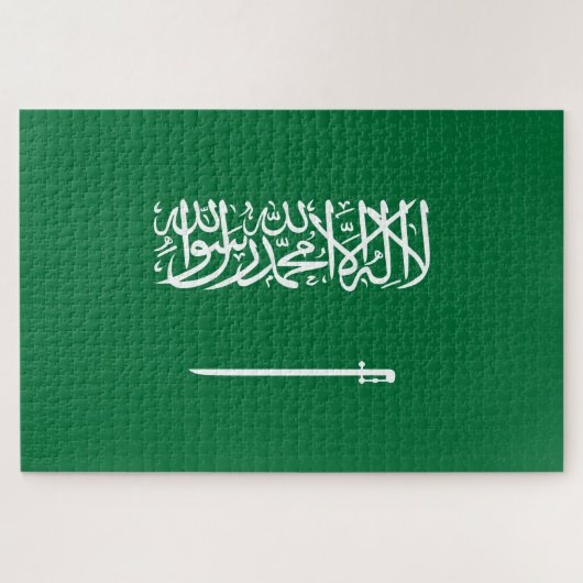 Vlag van Saudi-Arabië Legpuzzel (Horizontaal)
