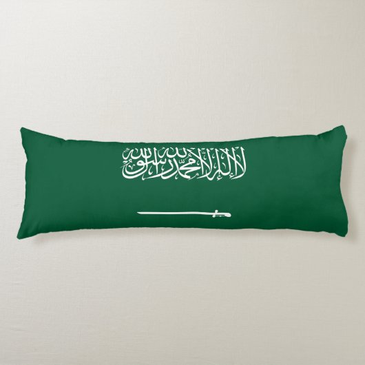 Vlag van Saudi-Arabië Lichaamskussen (Voorkant)