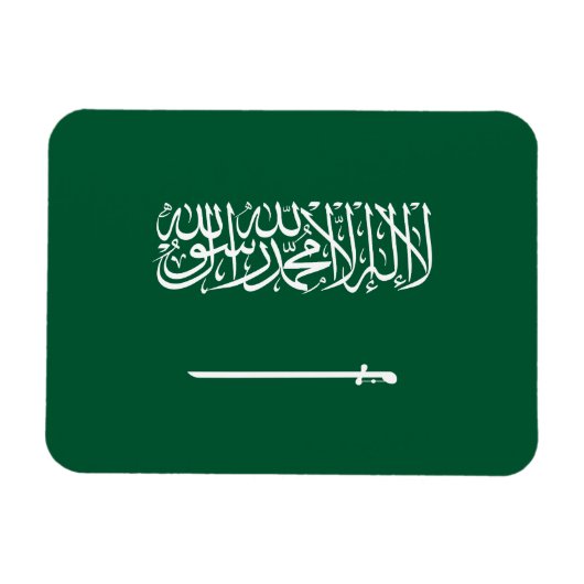 Vlag van Saudi-Arabië Magneet (Horizontaal)