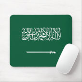 Vlag van Saudi-Arabië Muismat (Met muis)