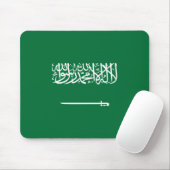 Vlag van Saudi-Arabië Muismat (Met muis)