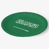 Vlag van Saudi-Arabië Papieren Bordje (Gekanteld)