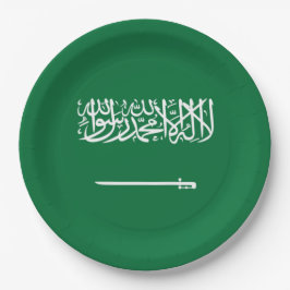 Vlag van Saudi-Arabië Papieren Bordje