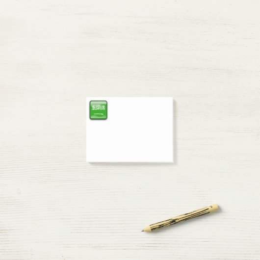 Vlag van Saudi-Arabië Post-it® Notes (Op bureau)