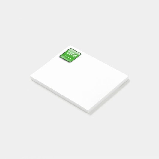 Vlag van Saudi-Arabië Post-it® Notes (Schuin)
