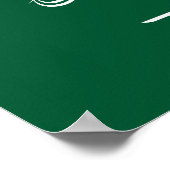 Vlag van Saudi-Arabië Poster (Hoek)
