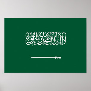 Vlag van Saudi-Arabië Poster