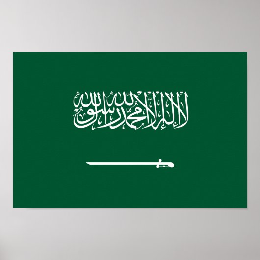 Vlag van Saudi-Arabië Poster (Voorkant)