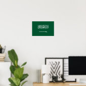 Vlag van Saudi-Arabië Poster (Thuiskantoor)