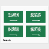 Vlag van Saudi-Arabië Rechthoekige Sticker (Vel)