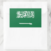 Vlag van Saudi-Arabië Rechthoekige Sticker (Tas)