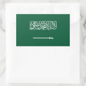 Vlag van Saudi-Arabië Rechthoekige Sticker (Tas)