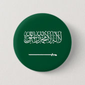 Vlag van Saudi-Arabië Ronde Button 5,7 Cm (Voorkant)