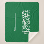 Vlag van Saudi-Arabië Sherpa Deken (Voorkant)