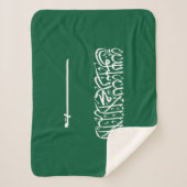Vlag van Saudi-Arabië Sherpa Deken (Voorkant)
