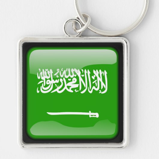 Vlag van Saudi-Arabië Sleutelhanger (Voorkant)