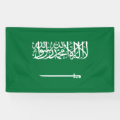 Vlag van Saudi-Arabië Spandoek (Horizontaal)