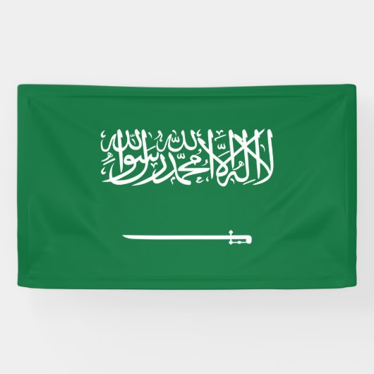 Vlag van Saudi-Arabië Spandoek (Horizontaal)