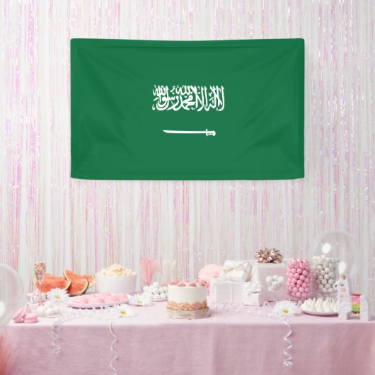 Vlag van Saudi-Arabië Spandoek (Feest)