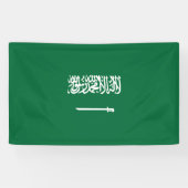 Vlag van Saudi-Arabië Spandoek (Horizontaal)