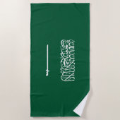 Vlag van Saudi-Arabië Strandlaken (Voorkant)