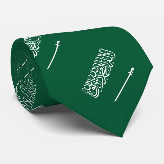 Vlag van Saudi-Arabië Stropdas (Opgerold)