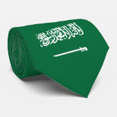 Vlag van Saudi-Arabië Stropdas (Opgerold)