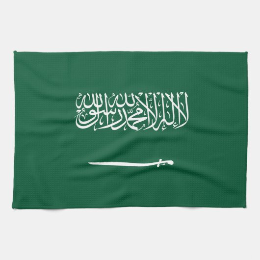Vlag van Saudi-Arabië Theedoek (Horizontaal)