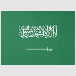 Vlag van Saudi-Arabië Tissuepapier