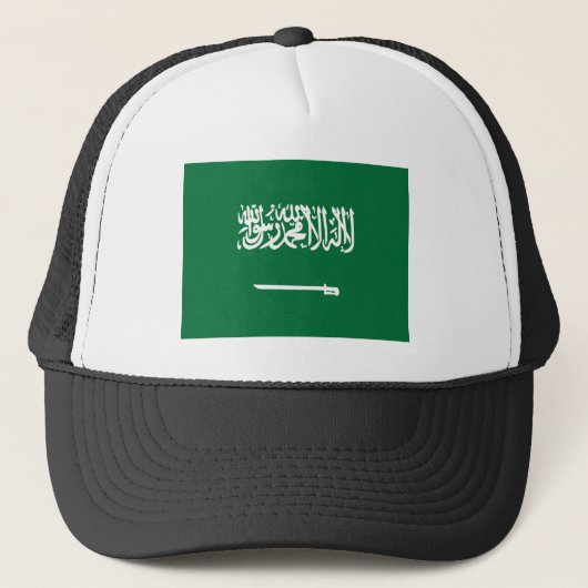 Vlag van Saudi-Arabië Trucker Pet (Voorkant)