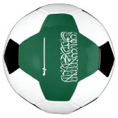 Vlag van Saudi-Arabië Voetbal (Gedraaid)