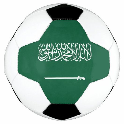 Vlag van Saudi-Arabië Voetbal (Voorkant)