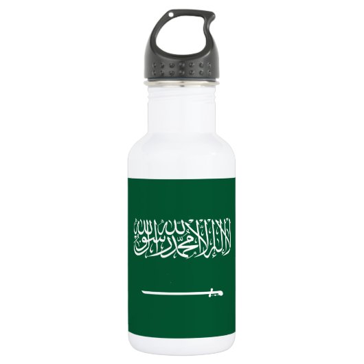 Vlag van Saudi-Arabië Waterfles (Voorkant)