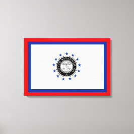 Vlag van Savannah (Georgië) Canvas Afdruk