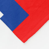 Vlag van Savannah (Georgië) Fleece Deken (Hoek)