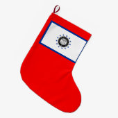 Vlag van Savannah (Georgië) Grote Kerstsok (Voorkant (Hangend))