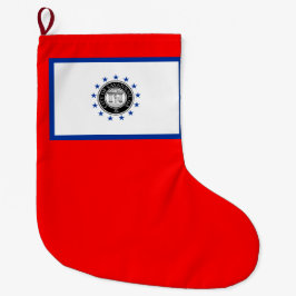 Vlag van Savannah (Georgië) Grote Kerstsok