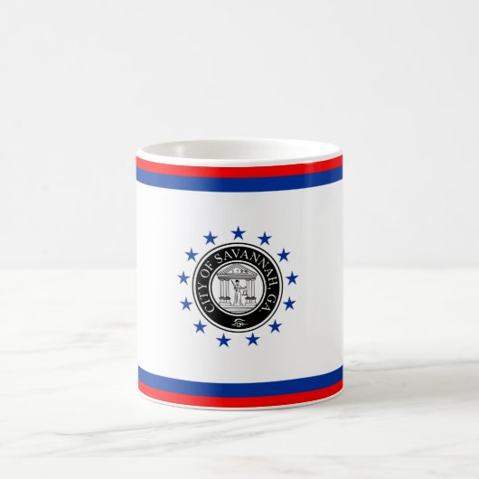 Vlag van Savannah (Georgië) Koffiemok (Center)