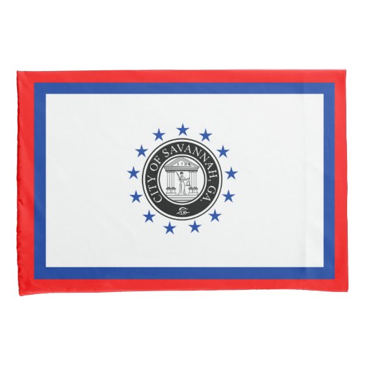 Vlag van Savannah (Georgië) Kussensloop (Voorkant-Rechts)